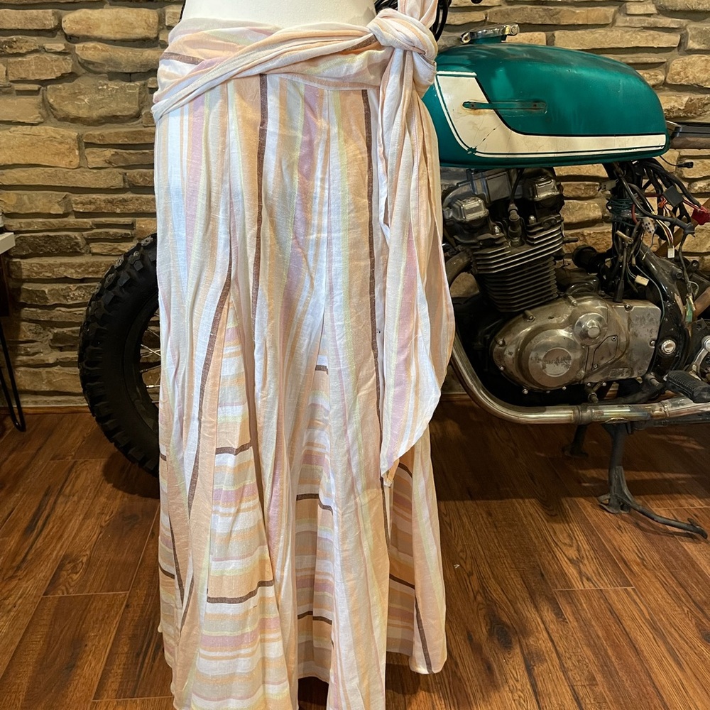 Free People Linen Skirt Size Large